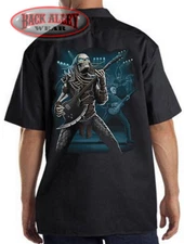 PREDATOR Guitarist Mechanics Work Shirt M-3XL EVIL Rock Music Guitar
