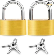 Cerradura de casillero de 2 piezas, candados pequeños con llaves, candado. neuvo