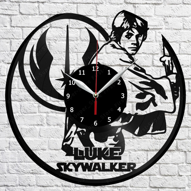 Star Wars Vinyl Record Wall Clock Art Decor Original Gift 12