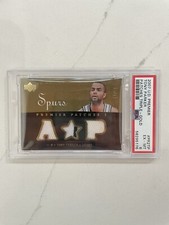 2007 Upper Deck Premier Tony Parker Patches Triple Gold 8 / 10 LOW POP / PSA 6
