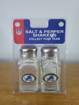 Detroit Lions Tailgate Filled Shakers Salt Pepper NIB Fan NFL 