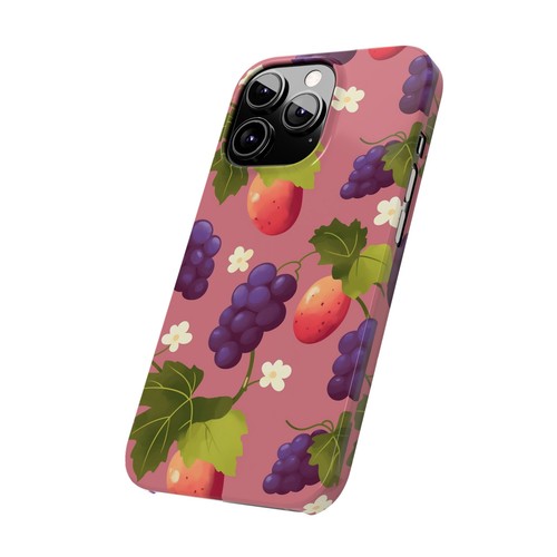 Grape Strawberry Pattern Preppy iPhone Case | Aesthetic - 第 44/82 張圖片