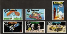 Grenada 1971 - Apollo Space - Set of 6 Stamps - Scott #421-6 - MNH