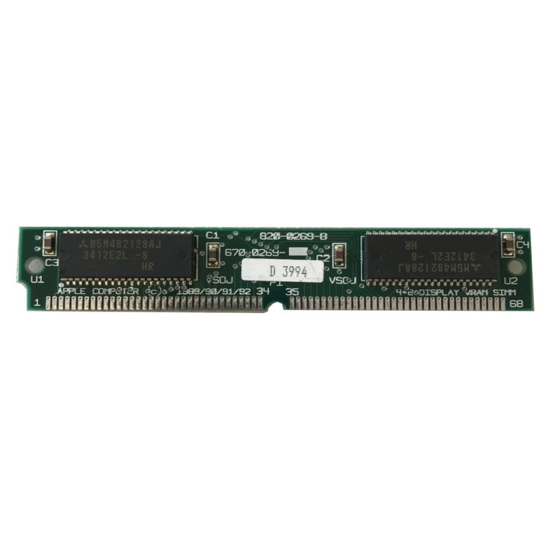 Apple Macintosh 256KB 68-pin VRAM Video Memory SIMM 670-0269 LC LCII LCIII 80ns
