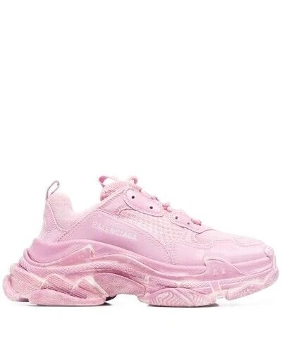 Sneaker bassa Balenciaga Triple S rosa sbiadito grossa 41