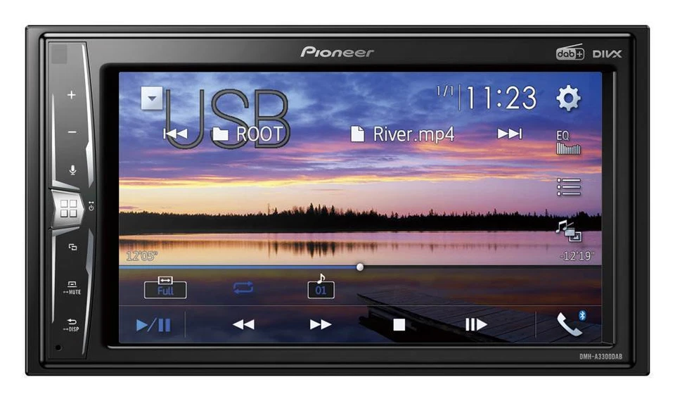 Pioneer Autoradio Bluetooth DAB+ für Ssangyong Rodius II ab 2013 dunkelsilber - Bild 4 von 4