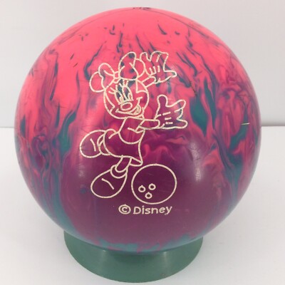 Vintage Brunswick Minnie Mouse Disney Cosmic Swirl Bowling Ball