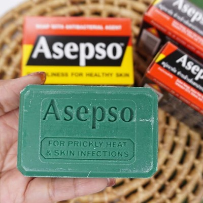 Savon En Barre Asepso 4x80 G - Agent Antibactérien Original - Pour Peau Saine Et Acné