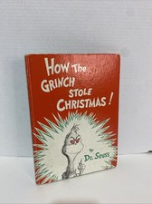 Dr. Seuss First Or Second Printing How The Grinch Stole Christmas, HC No DJ