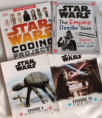 Star Wars Disney Codierungsprojekte / Das Imperium Doodle Buch / Episode IV & V Bücher