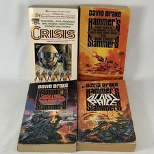 David Drake Hammer’s Slammers Crisis Sci-Fi PB Book Lot of 4