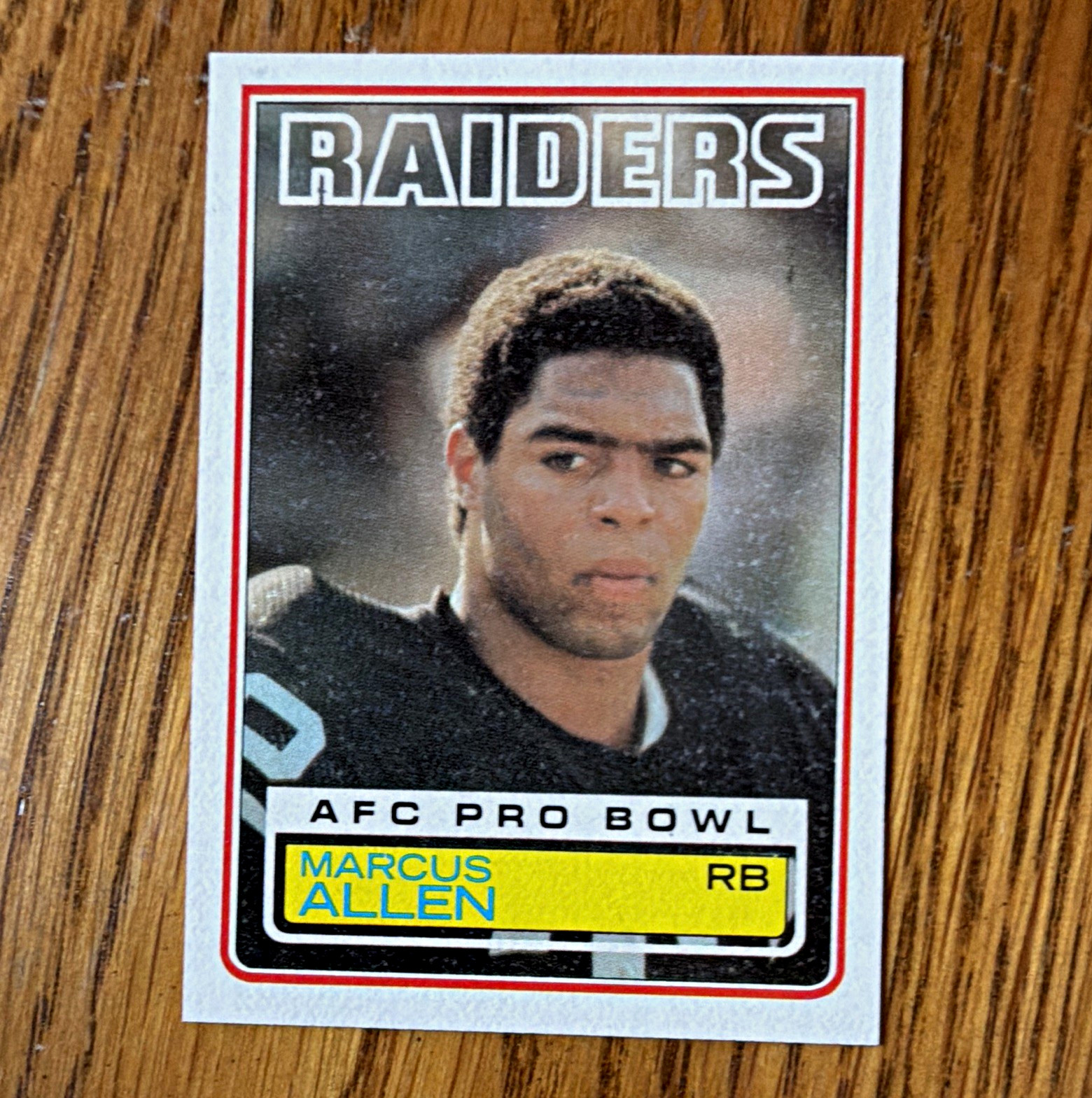 Topps 1983 Marcus Allen RC #294 AFC Pro Bowl Los Angeles Raiders NFL