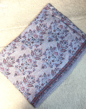 Vintage Floral Pattern Scarf  Shawl Lightweight Woven Wrap Multicolor