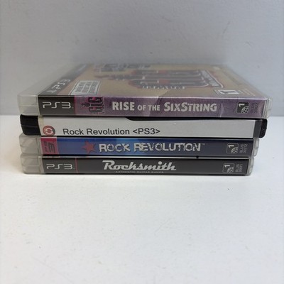 Lot of 4 Video Games-PS 3- Rock Revolution, Rocksmith & Power Gig