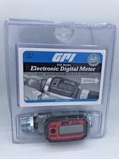 GPI 113255-1, 01A31GM Aluminum Turbine Fuel Flowmeter with Digital LCD Display,