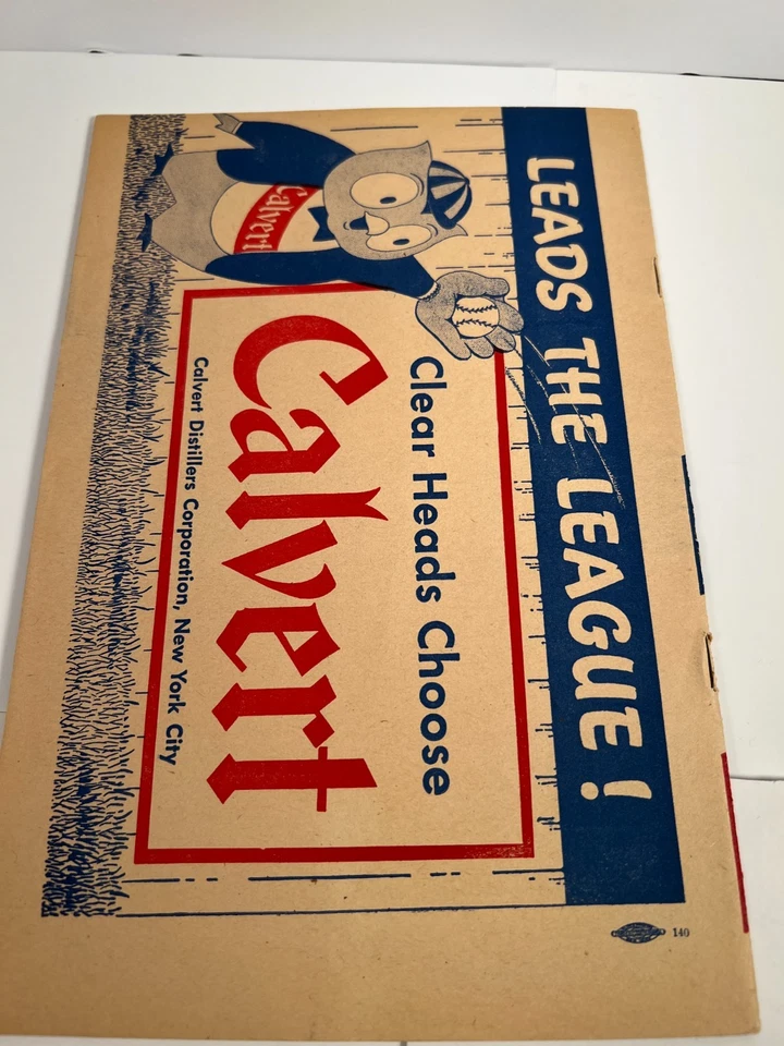 🔥 1945 Boston Red Sox Baseball Program v White Sox Unscored🔥 - Image 4 of 4