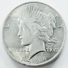 *1924 P MINT PEACE DOLLAR* *MS+* NR #P2868