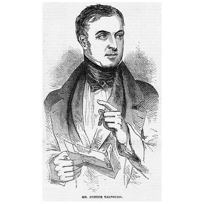 Richter Talfourd Abgeordneter zum Lesen - antiker Druck 1849