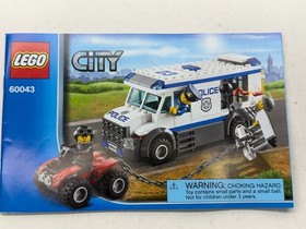 LEGO CITY: Prisoner Transporter (60043) - 100% Complete + Instructions/Minifigs