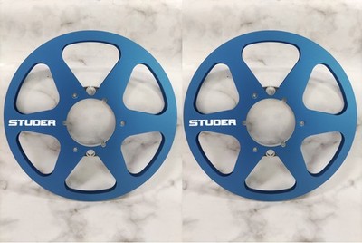 Ein Paar 10,5 '' Blau STUDER Tape Rolle Hochwertige Aluminium Take Up Rolle