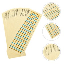 20 Pcs Guitar Fretboard Note Map Decals Ukulele Stickers Accessories Scale