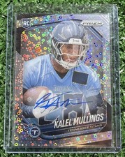 2025 Panini Prizm Kalel Mullings #385 Rookie Auto Silver RC Titans