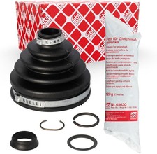 Image of Febi Bilstein 01171 Black Heavy Duty Durable CV Boot Kit For Volkswagen & Audi