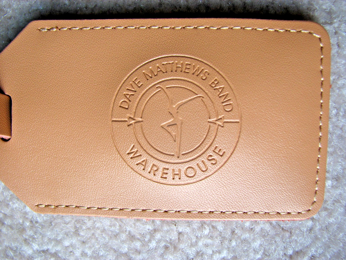 Dave Matthews Band Warehouse Leather Luggage Tag | eBay