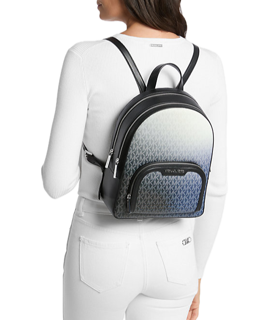 Jaycee Medium Ombré Signature Logo Backpack (Black and Gray) Buy Michael Kors Jaycee Medium Ombré Signature Logo Backpack  main image 4