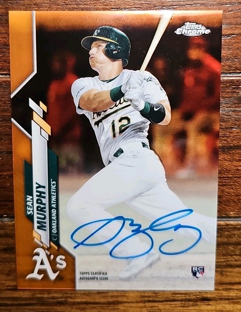 Sean Murphy 2020 Topps Chrome Orange Refractor Rookie Auto /25