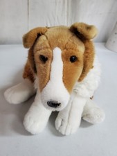Animal Alley Collie Dog Plush 24  Large Floppy Stuffed Animal Toys R Us VTG Real