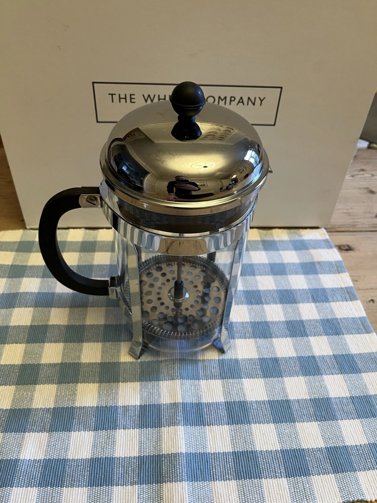 Large Bodum Cafetière 12 Cup 1.5L French Press Chambord Chrome & Black Coffee
Opens in a new window