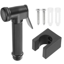 Handheld Bidet Sprayer for Toilet Metal Bathroom Sprayer Kit Black