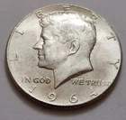 1964 Kennedy Half Dollar • 90% Silver • Philadelphia • Circulated • X143