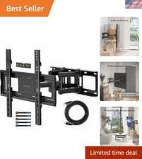 Space-Saving Full Motion TV Wall Mount for 23-70 Inch Screens - 99 lbs Support