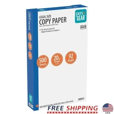 Copy Paper 500 Sheets 20lb 92 Bright Unruled Multi-Purpose Printer Paper New