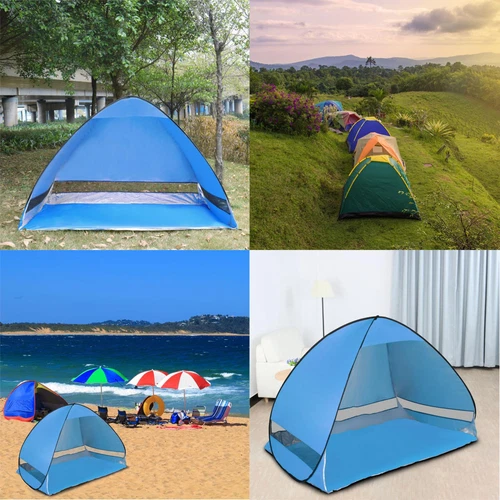 Beach Tent Folding Sun Shelter Instant Portable Blue - Picture 7 of 7