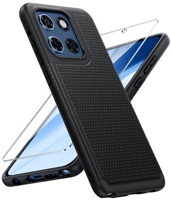 FNTCASE for Moto G-Stylus 2025 Case: Dual G Stylus 5G 2025, Black 
