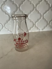 Miller's Dairy Products Milk Bottle Cincinnati OH Hpt