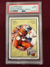 Barry Sanders 2013 Upper Deck College Football Heroes PSA 10 Gem Mt