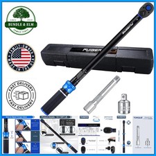 Compact Torque Wrench 1/2 Drive Set for Automotive Maintenance with Accessories
