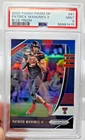 2020 Prizm BLUE REFRACTOR - PATRICK MAHOMES Football Card PSA 9 MINT