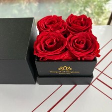 Preserved Red Roses in Box Bouquet of Elegance Eternal Roses Gift