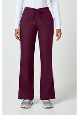 Cherokee Workwear Natural Rise Flare Leg Drawstring Pant Tall 4101T WINW Wine