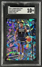ANTHONY EDWARDS SGC 10 2020 PANINI REVOLUTION #125 CHINESE NEW YEAR EMRLD RC /88