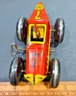 2836 - Vintage 1930's Marx #7 tin litho wind-up race car w/driver - Speratic Op!