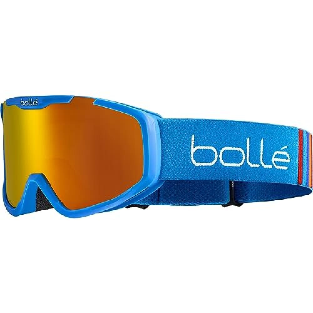 (TG. S) bollé, ROCKET PLUS Race Blue Matte, Sunrise Cat 2, Occhiali da sci, Sma