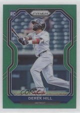 2021 Panini Prizm Tier III Green Prizm Derek Hill #206 7u4