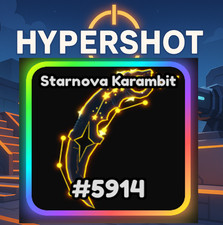 ROBLOX HYPERSHOT: STARNOVA KARAMBIT (Rainbow/Limited)