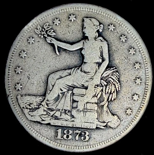 1873 S Trade Dollar $1 Early Date Silver One Dollar